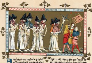 Flagellants in Tournai, illustration